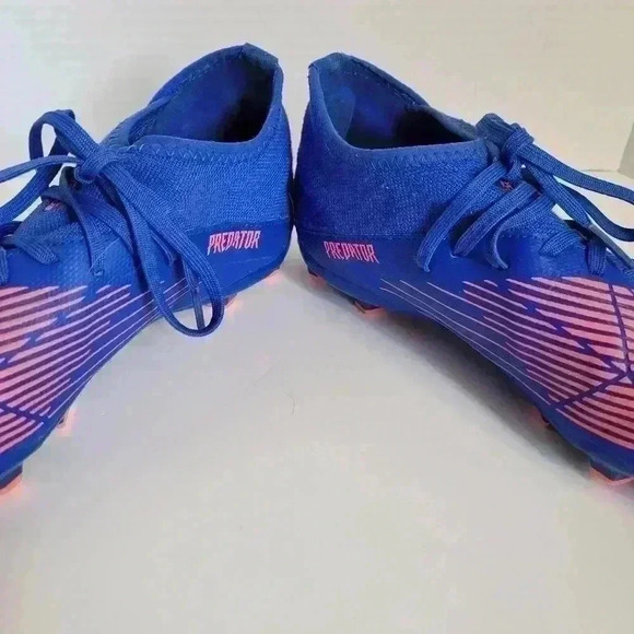 Adidas Predator Edge.3 Sz 5.5 FG Blue Youth Soccer Football Cleats GW2361 - Picture 8 of 14